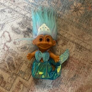 Vintage Russ Mermaid Troll Doll with Aqua Hair
